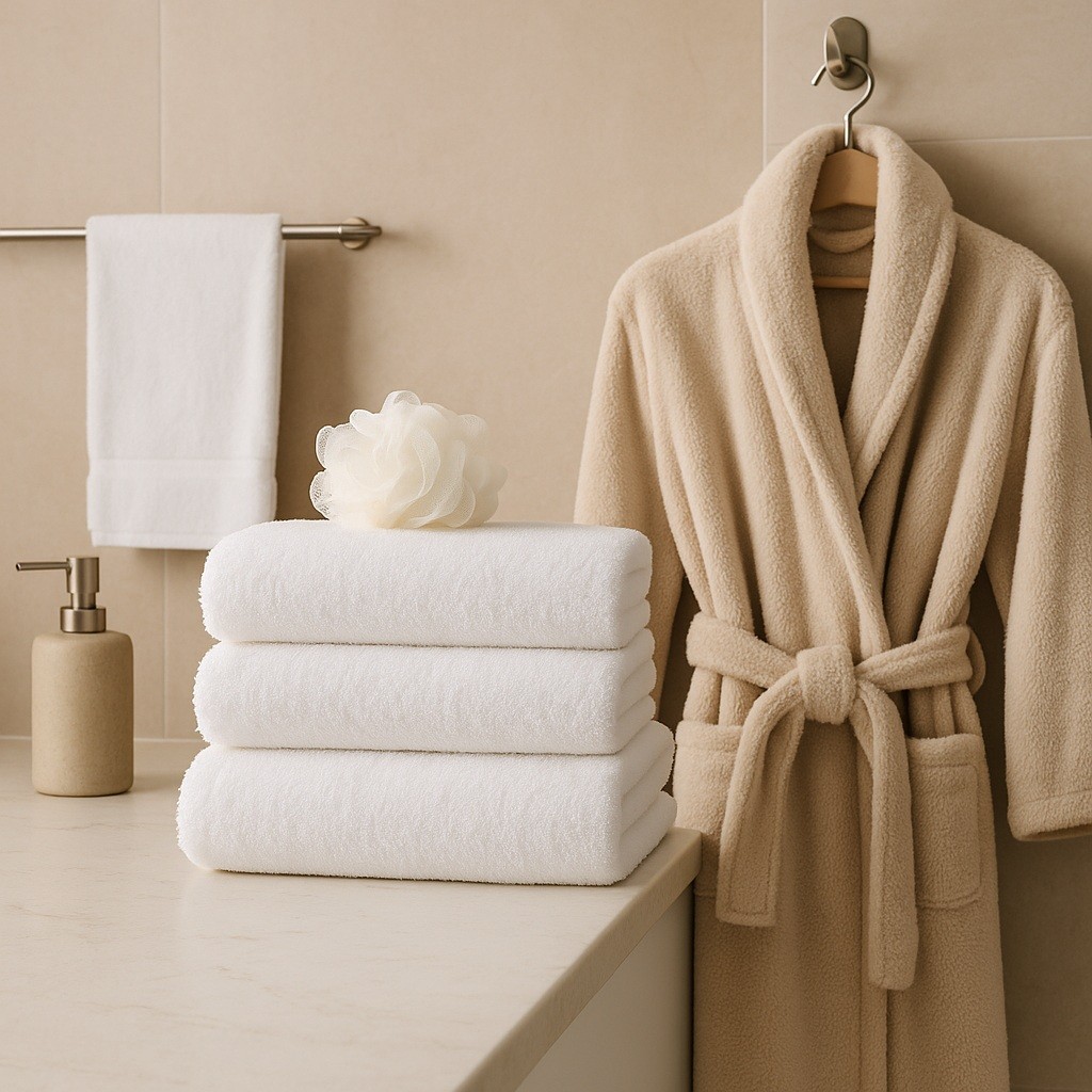 Prosoape și halate – detaliile mici care definesc eleganța unei băi
