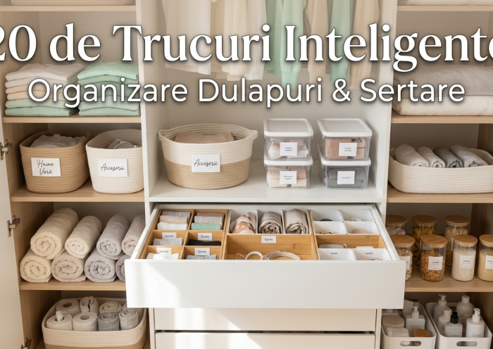 20 de trucuri inteligente de organizare a dulapurilor