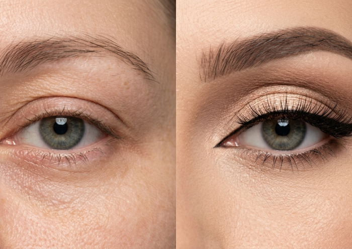 Machiaj pentru ochi mici sau pleoape căzute