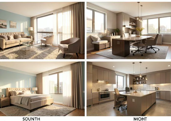 care este cea mai buna orientare a unui apartament